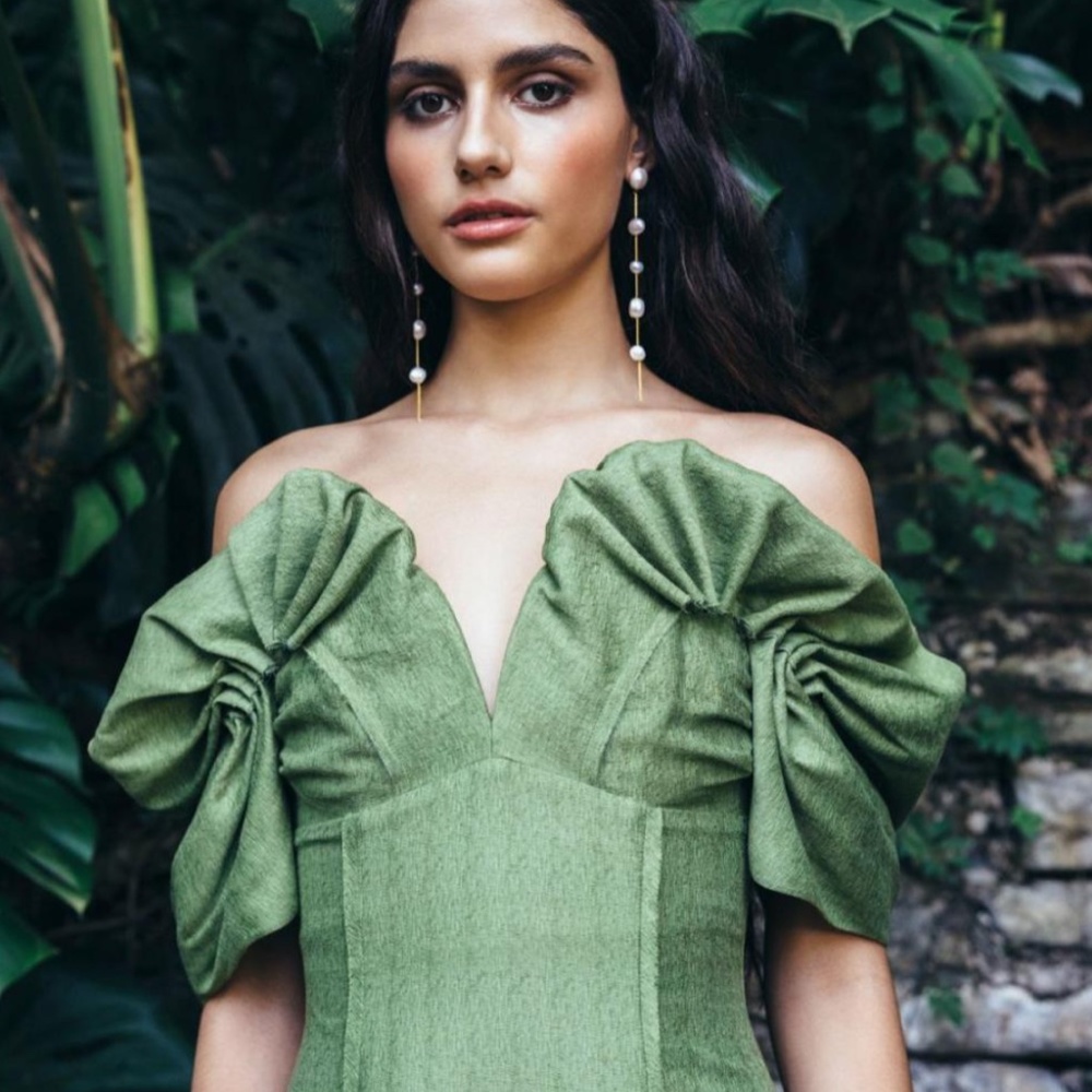 ISO Cult Gaia Muna dress in color "palm", size 6 or 8